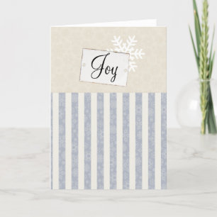 Joy Vintage Snowflake Helgdag Helgkort