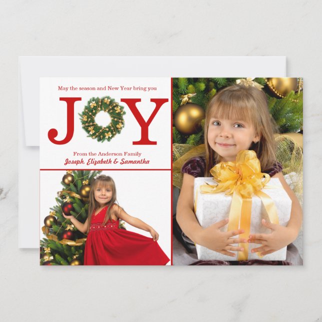 Joy WAN 2 Photos Red Dots - julkort (Framsida)