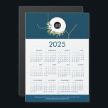 JOY WAN Anpassningsbar Logotyp Blue 2025<br><div class="desc">Tillsammans med ditt vanliga Julhälsningar kort för helgdag kan du lägga till dessa magneter för att tacka dina kunder, anställda och kunder. De här JOY Jul Corporate Helgdag magnetisk 2025-kalenderkorten är en användbar gåva. Byt ut logotypen mot ditt eget varumärke, anpassa meddelandet och webbplatsen, Med min moderna krandillustration i guld,...</div>