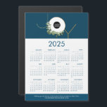 JOY WAN Anpassningsbar Logotyp Blue 2025<br><div class="desc">Tillsammans med ditt vanliga Julhälsningar kort för helgdag kan du lägga till dessa magneter för att tacka dina kunder, anställda och kunder. De här JOY Jul Corporate Helgdag magnetisk 2025-kalenderkorten är en användbar gåva. Byt ut logotypen mot ditt eget varumärke, anpassa meddelandet och webbplatsen, Med min moderna krandillustration i guld,...</div>