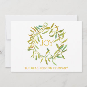 *~* JOY WAN Corporate Business Helgdag Card