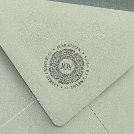 Joy WAN Helgdag Returadress Självfärgande Stämpel