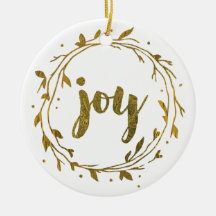 Joy Wandeans Guld julfamilj Ornament