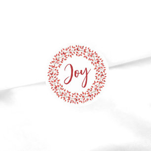 Joy Watercolor Rosehips Wandeans. Jul Runt Klistermärke