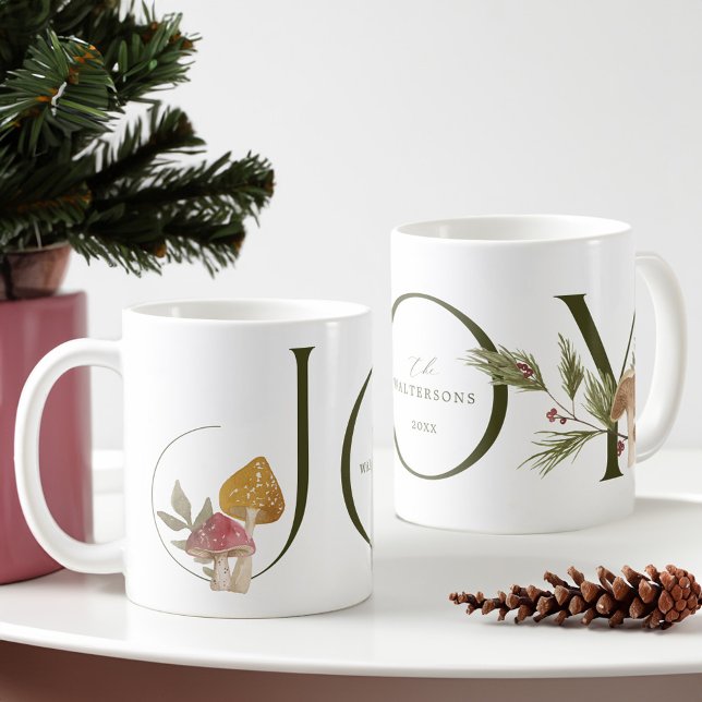 Joy Watercolor Woodsy MushRumy Kaffemugg (Joy Watercolor Woodsy Mushrooms Coffee Mug)