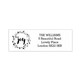 Joy Wfrans Helgdag Adress Självfärgande Stämpel