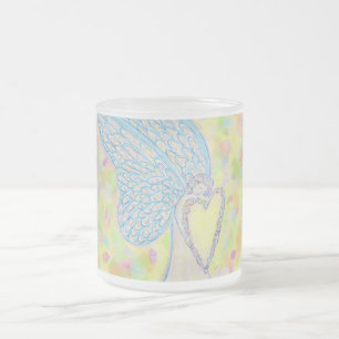 Joy White Guardian Angel Art Frosted Kopp