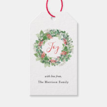 Joy Winter Berries och Greenery God Jul-andedräkte