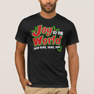 Joy World Blah Blah Mörk Bella Canvas T-Shirt
