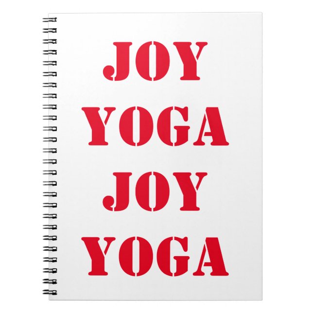 Joy Yoga Joy Anteckningsbok (Framsidan)