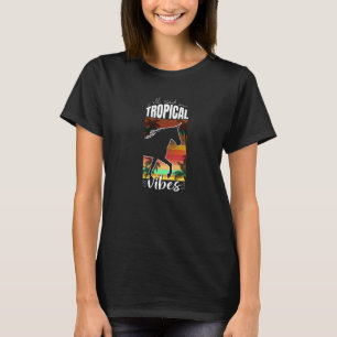 Joyable Unicorn of Amusing Tropical Cheerful Vibes T Shirt
