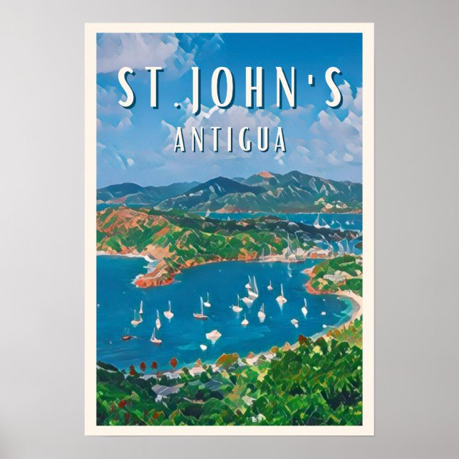 Joyau des Caraïbes : Saint John's Poster (Framsidan)