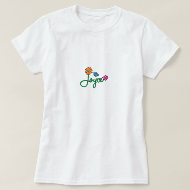 Joyce blommor tee shirt (Design framsida)