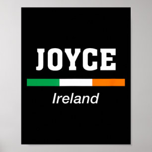 Joyce irländskt familjenamn St Patricks Day Irland Poster