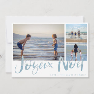 Joyeaux Noel Beach Photo Julkort - Helgdag