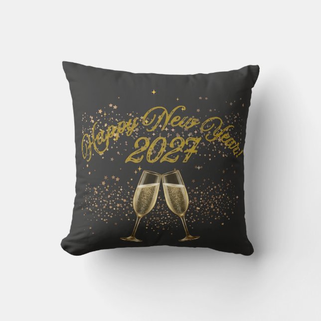 Joyeuse Année 2027 Coussin de Lancer Kudde (Framsida)