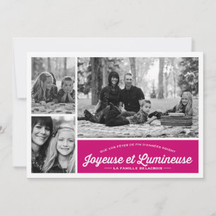 Joyeuse et Lumineuse 3 carte de phode vacances