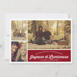 Joyeuse et Lumineuse 3 carte de phode vacances