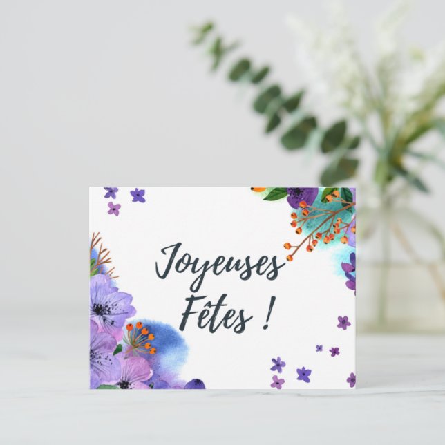 Joyeuse Fêtes Carte postale Vykort (Stående Fram)