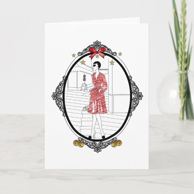 Joyeuses Fêtes Helgkort (Framsida)