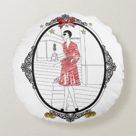 Joyeuses Fêtes Rund Kudde