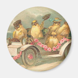 Joyeuses Pâques Cute Vintage Påsk Magnet