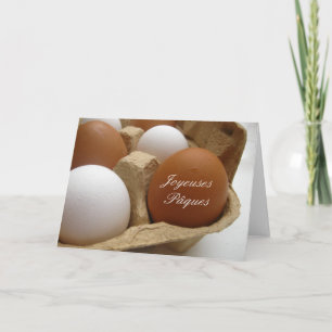 Joyeuses Pâques Fransk Glad påsk Helgkort