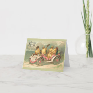 Joyeuses Pâques gullig vintagepåsk Helgkort