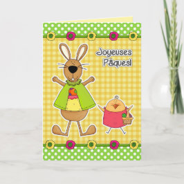 Joyeuses Pâques Påsk Card i Fransk Helgkort