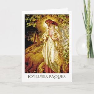 Joyeuses Pâques. Påsk-kort i Fransk Helgkort