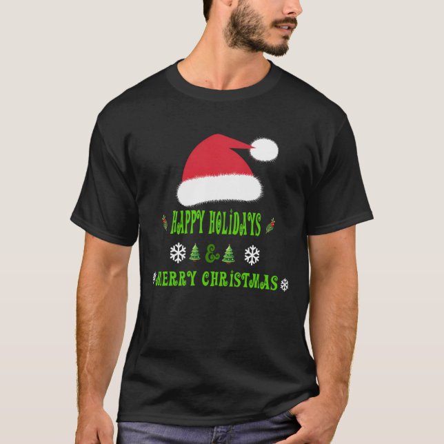 joyeuses vacances et joyeux noel t shirt (Framsida)