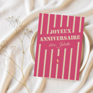 Joyeux anniversaire fransk födelsedagshälsningskor