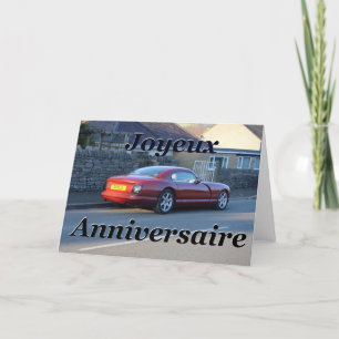 Joyeux Anniversaire - lyckligt årsdagkort Kort