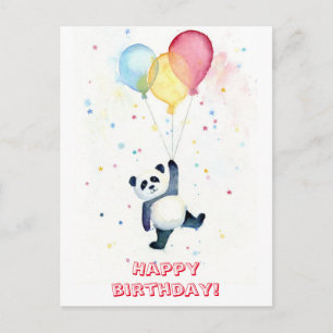 Joyeux anniversaire panda vykort