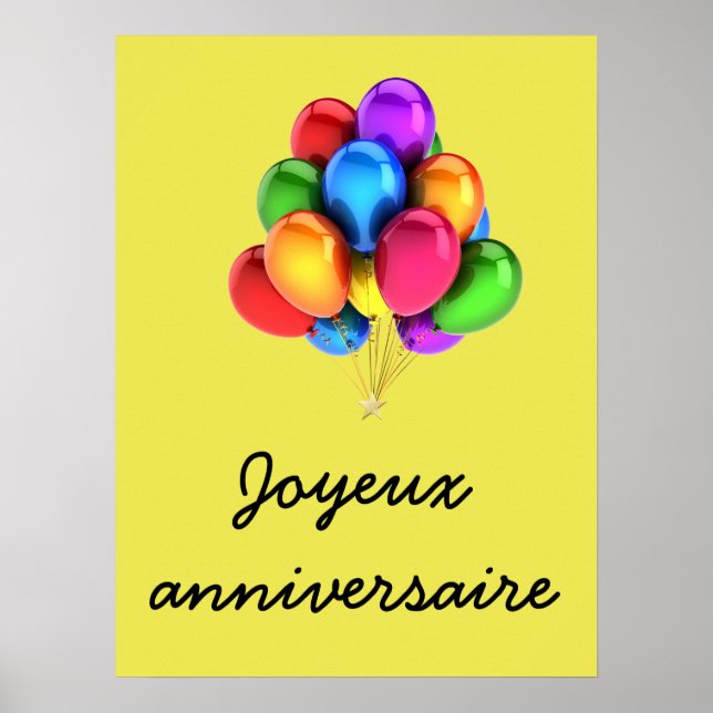 Joyeux anniversaire poster (Framsidan)
