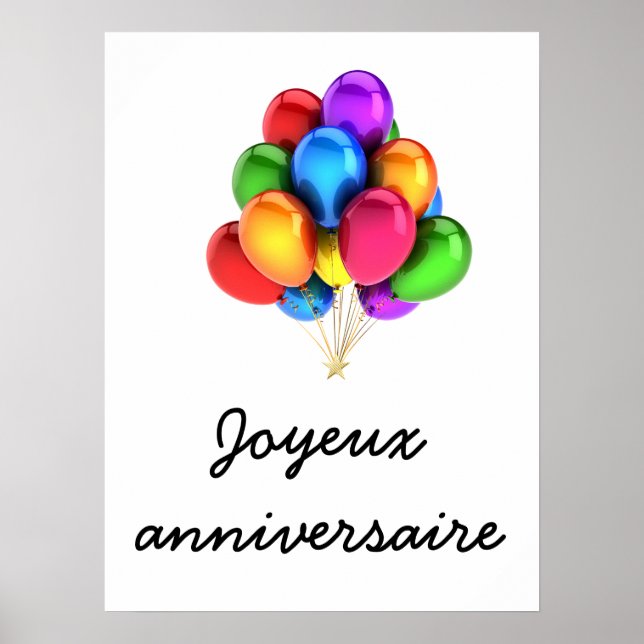 Joyeux anniversaire poster (Framsidan)