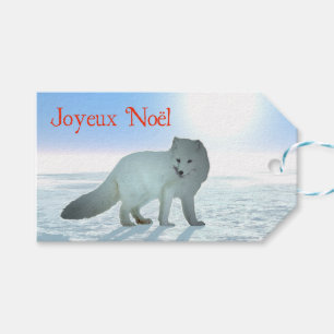 Joyeux Noё l - Arktiskt räv Presentetikett