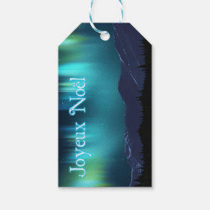 Joyeux Noё l - Aurora Borealis Presentetikett