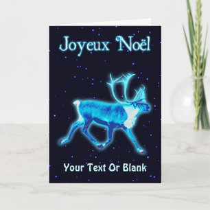 Joyeux Noё l - Blue Västindiou (renare) Helgkort