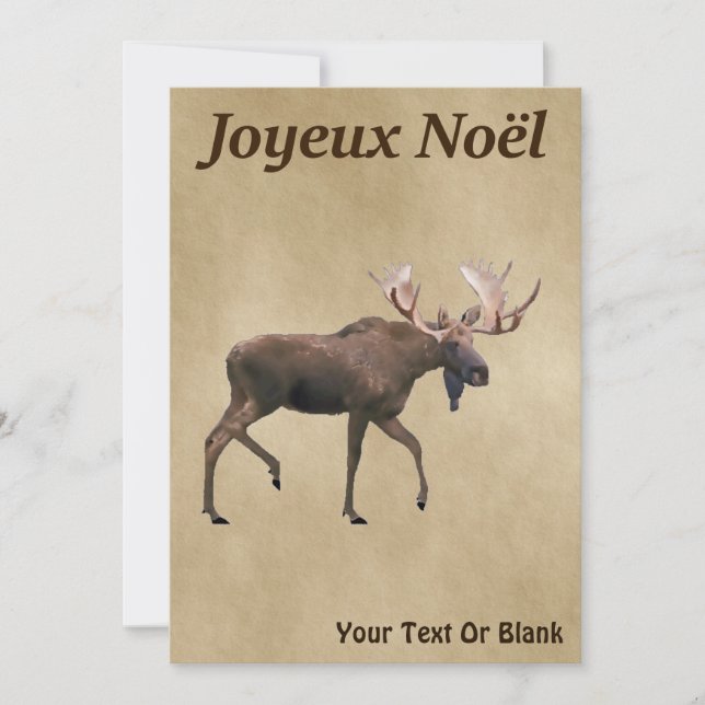 Joyeux Noё l - Bull Moose on Old Papper (Framsida)