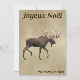 Joyeux Noё l - Bull Moose on Old Papper