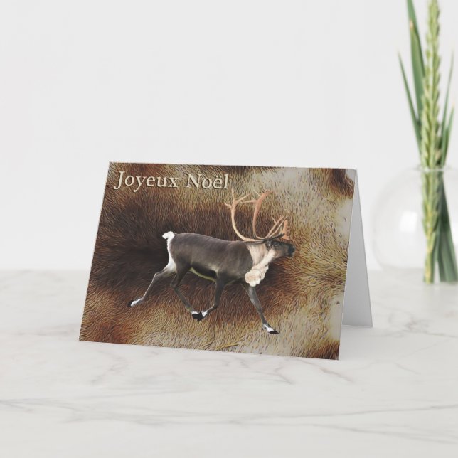 Joyeux Noё l-Bull Västindiou (renare) Helgkort (Framsida)