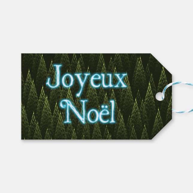 Joyeux Noё l - Conifers Presentetikett (Framsidan (Horisontell))