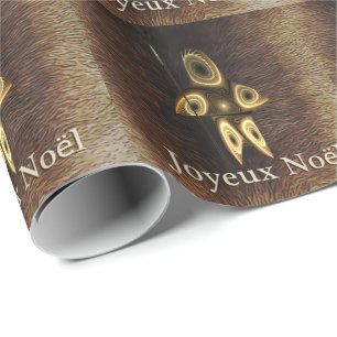 Joyeux Noё l - Fractal Inuit Hunter Presentpapper