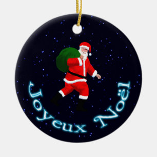 Joyeux Noё l - Jultomten Julgransprydnad Keramik