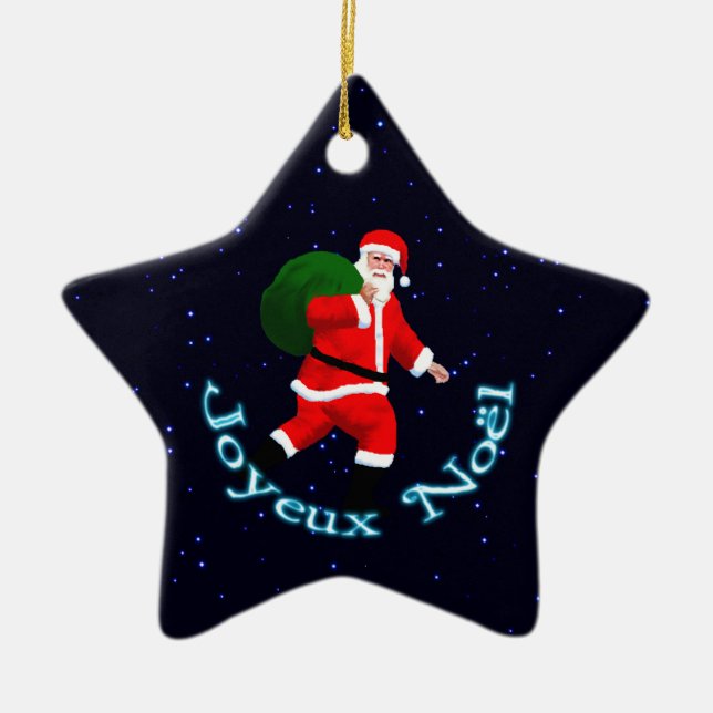 Joyeux Noё l - Jultomten Julgransprydnad Keramik (Framsidan)
