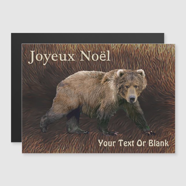 Joyeux Noё l - Kodiak Bear on Västindiou Päls (Fram/baksida)