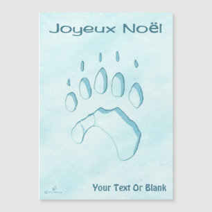 Joyeux Noё l - Polar Bear Paw Skriv ut