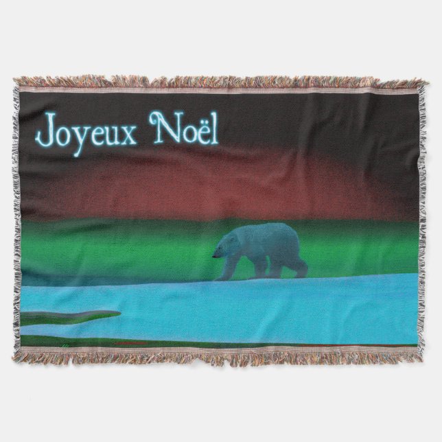 Joyeux Noё l - Polar Ljus Polar Bear Filt (Framsidan)