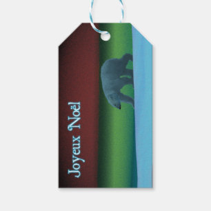 Joyeux Noё l - Polar Ljus Polar Bear Presentetikett